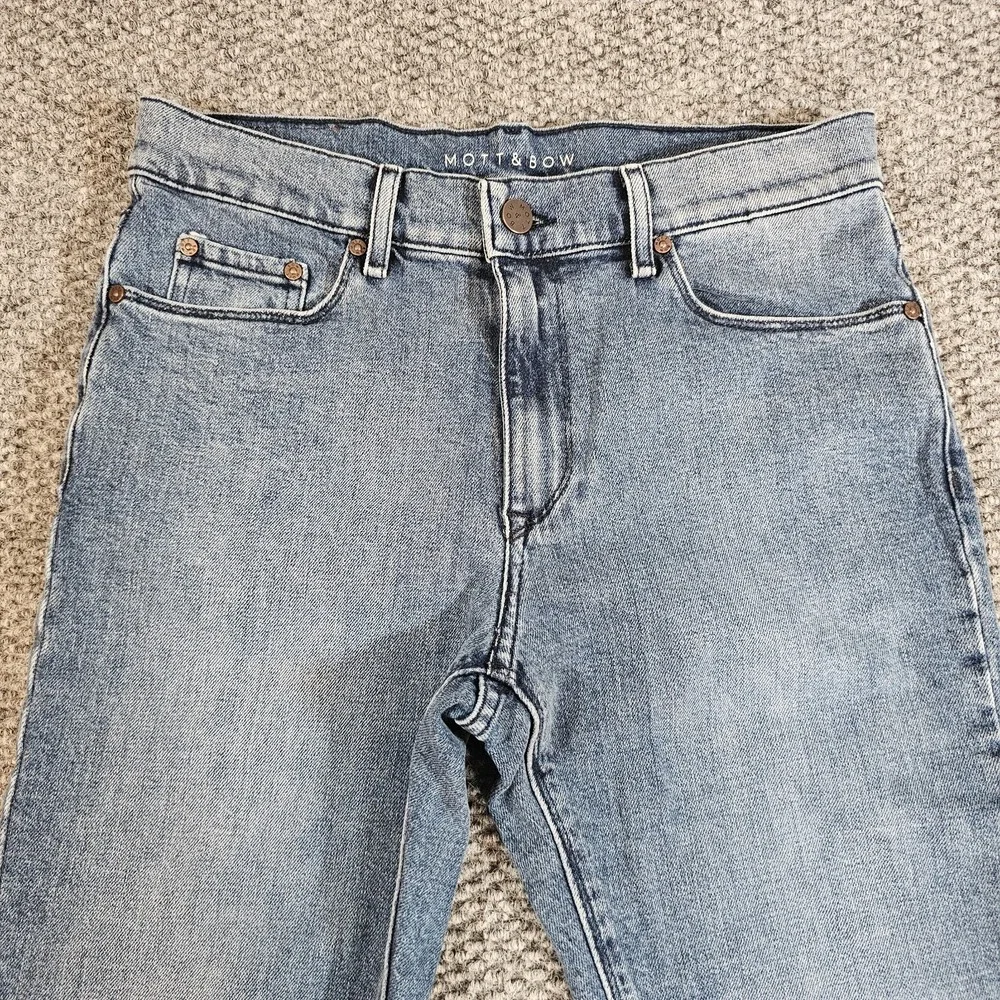 Mott & Bow Men's 30x32 Skinny Fit Light Wash Stretch‎ Denim Jeans
